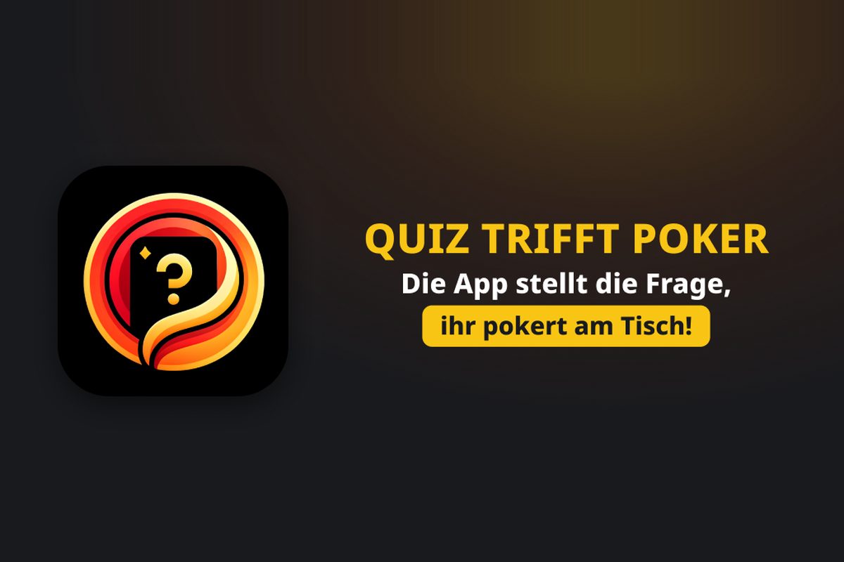 Quizpoker Android App: Quiz trifft Poker, die App stellt die Frage, ihr pokert am Tisch